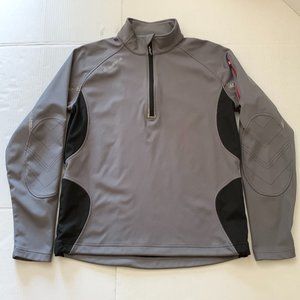 Sunice Winstopper Hurricane Mens Gray/Black 1/4 Zip Golf Pullover Jacket Sz Sm